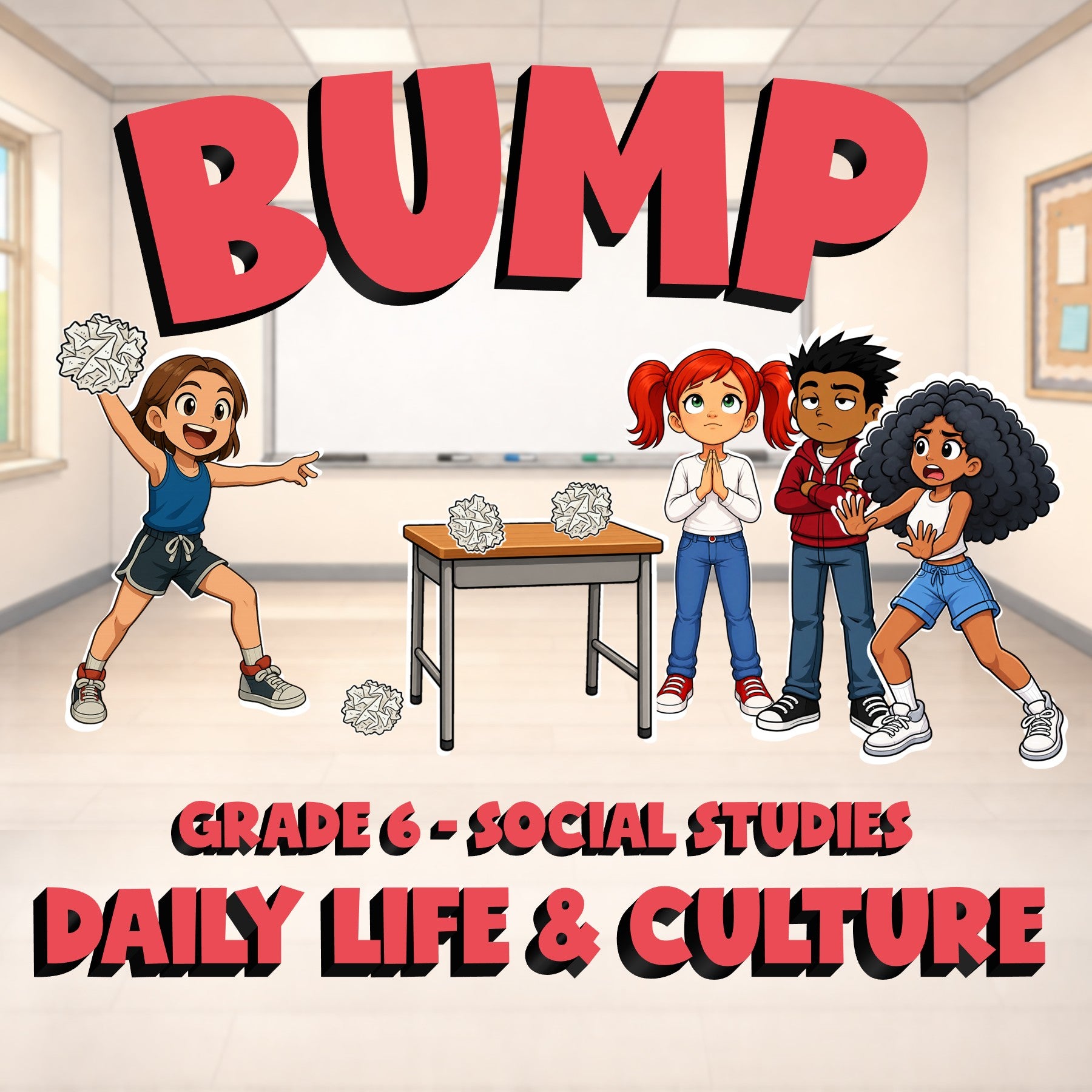 Daily Life & Culture BUMP Socials Game - No Prep Grade 6 Review Activity