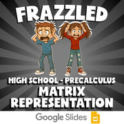 Matrix Representation FRAZZLED Math Game - No Prep PreCalculus Review Activity