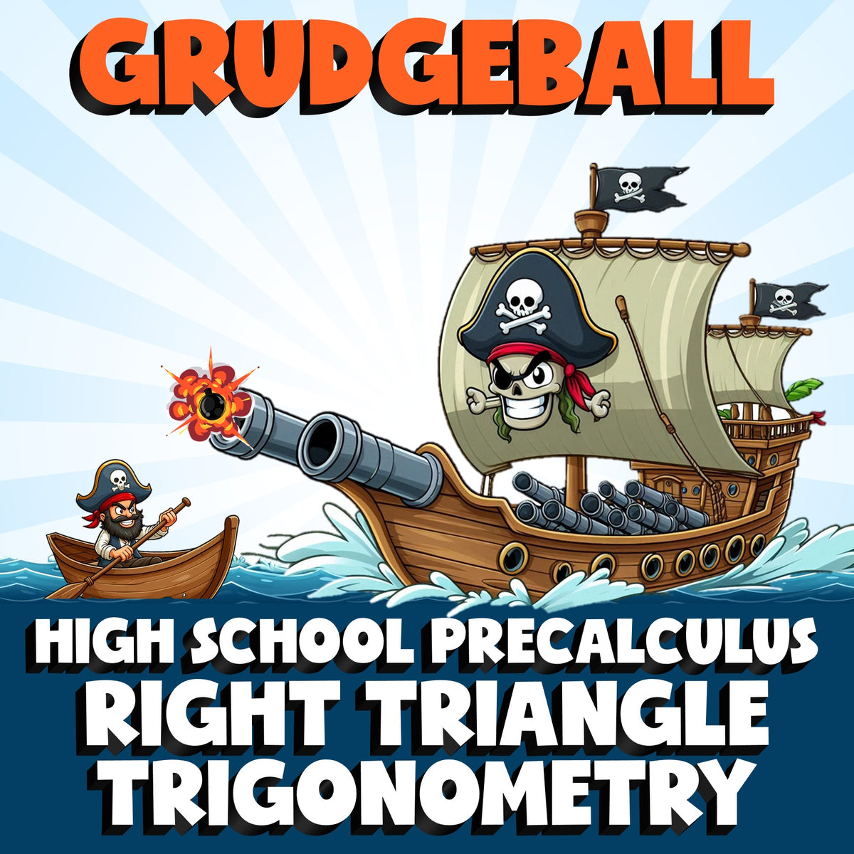 Right Triangle Trigonometry GRUDGEBALL Math Game - No Prep PreCalculus Review