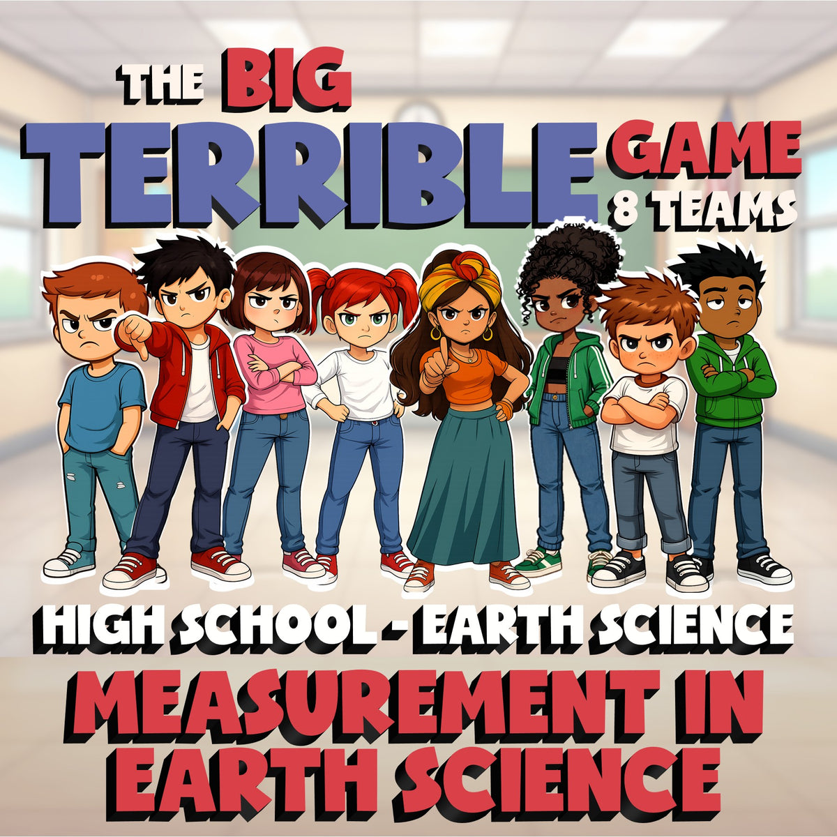 Measurement in Earth Science BIG TERRIBLE GAME - No Prep Earth Science Review