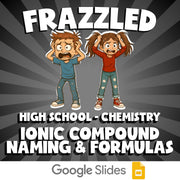 Ionic Compound Naming & Formulas FRAZZLED Science Game - No Prep Chemistry