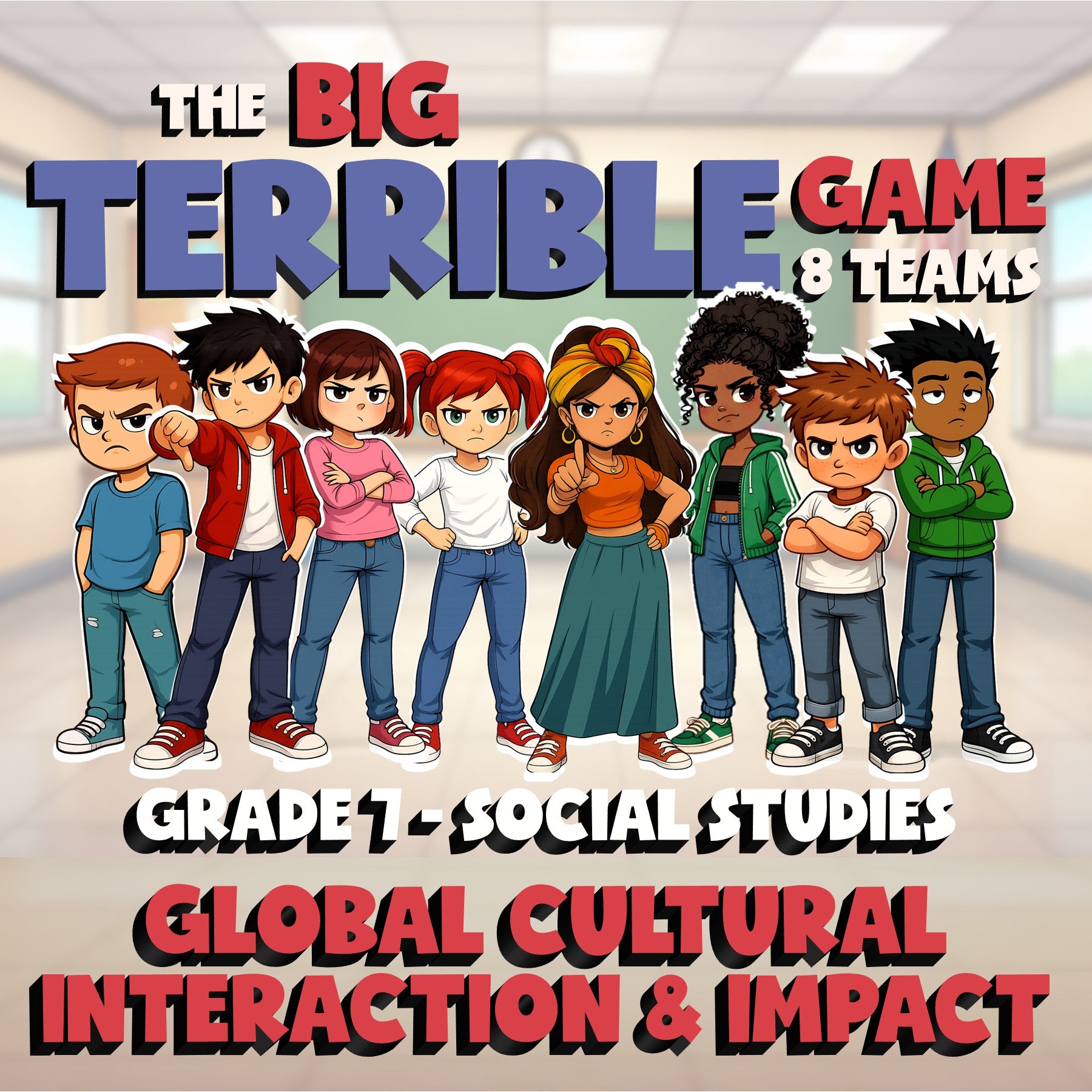 Global Cultural Interaction & Impact BIG TERRIBLE GAME - Grade 7 Socials Review