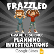 Planning Investigations FRAZZLED Science Game - No Prep Grade 4 Review Activity