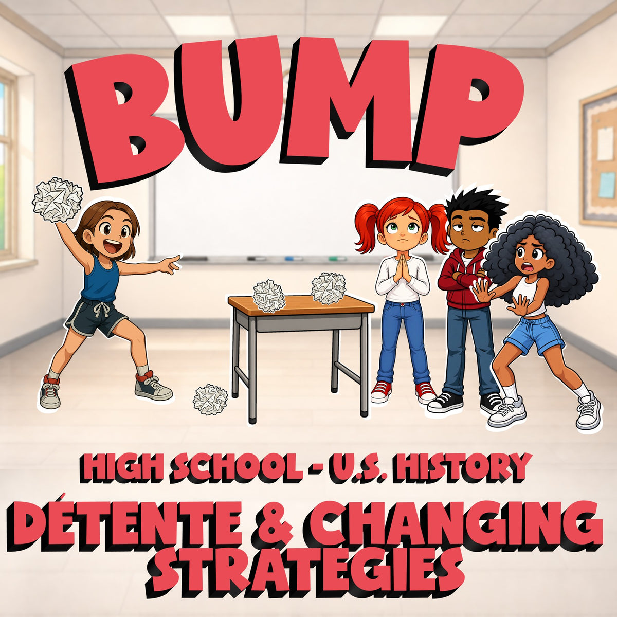 Détente & Changing Strategies BUMP U.S. History Game - No Prep Review Activity