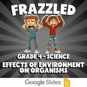 Effects of Environment on Organisms FRAZZLED Science Game - No Prep Grade 4