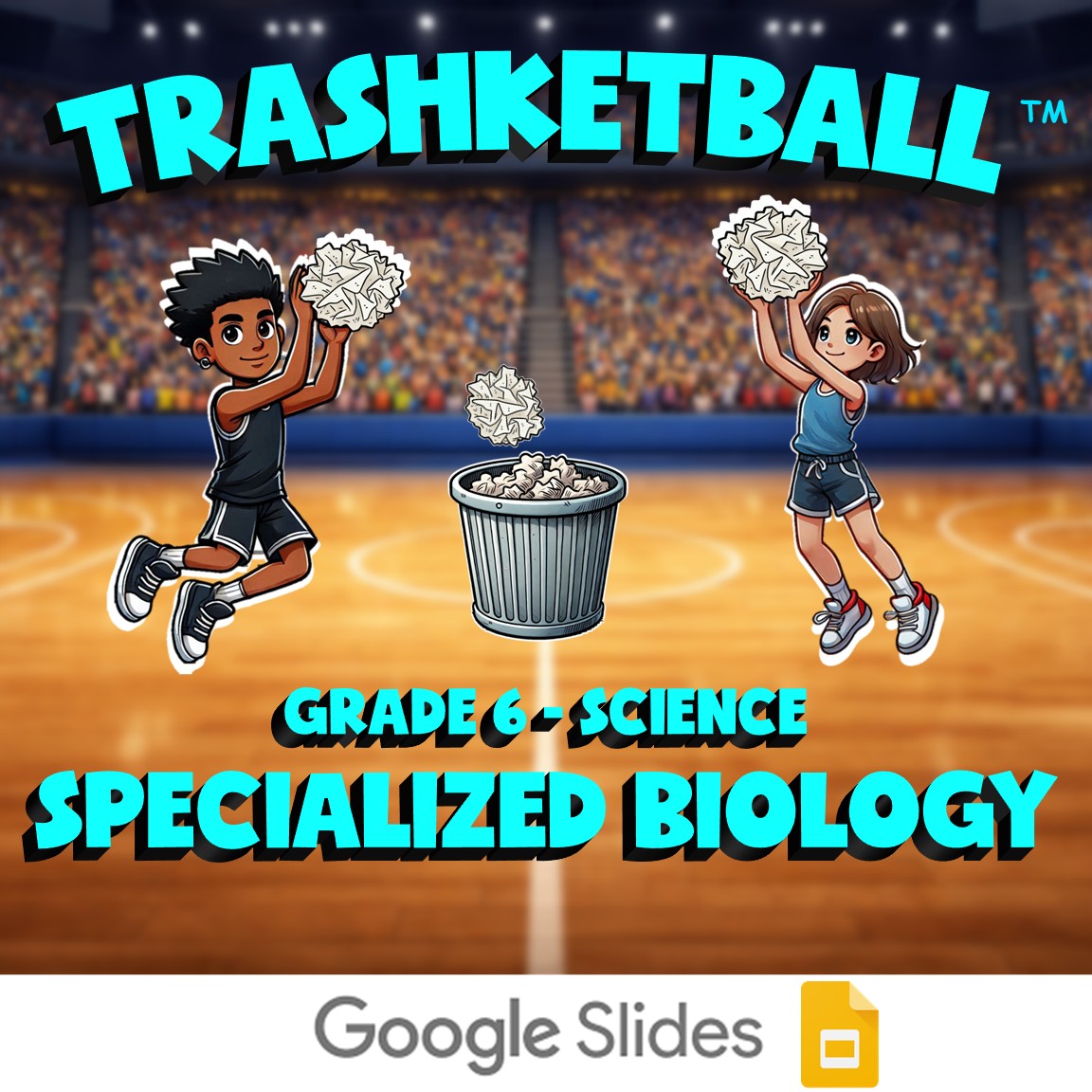 Specialized Biology TRASHKETBALL Science Game - No Prep Grade 6 Review Activity