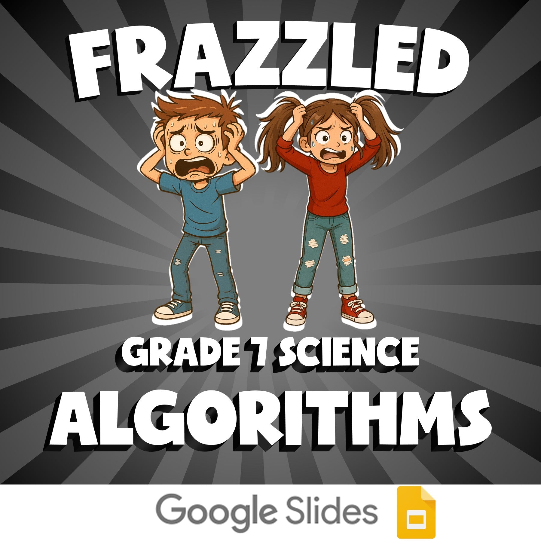 Algorithms FRAZZLED Science Game - No Prep Grade 7 Review Activity