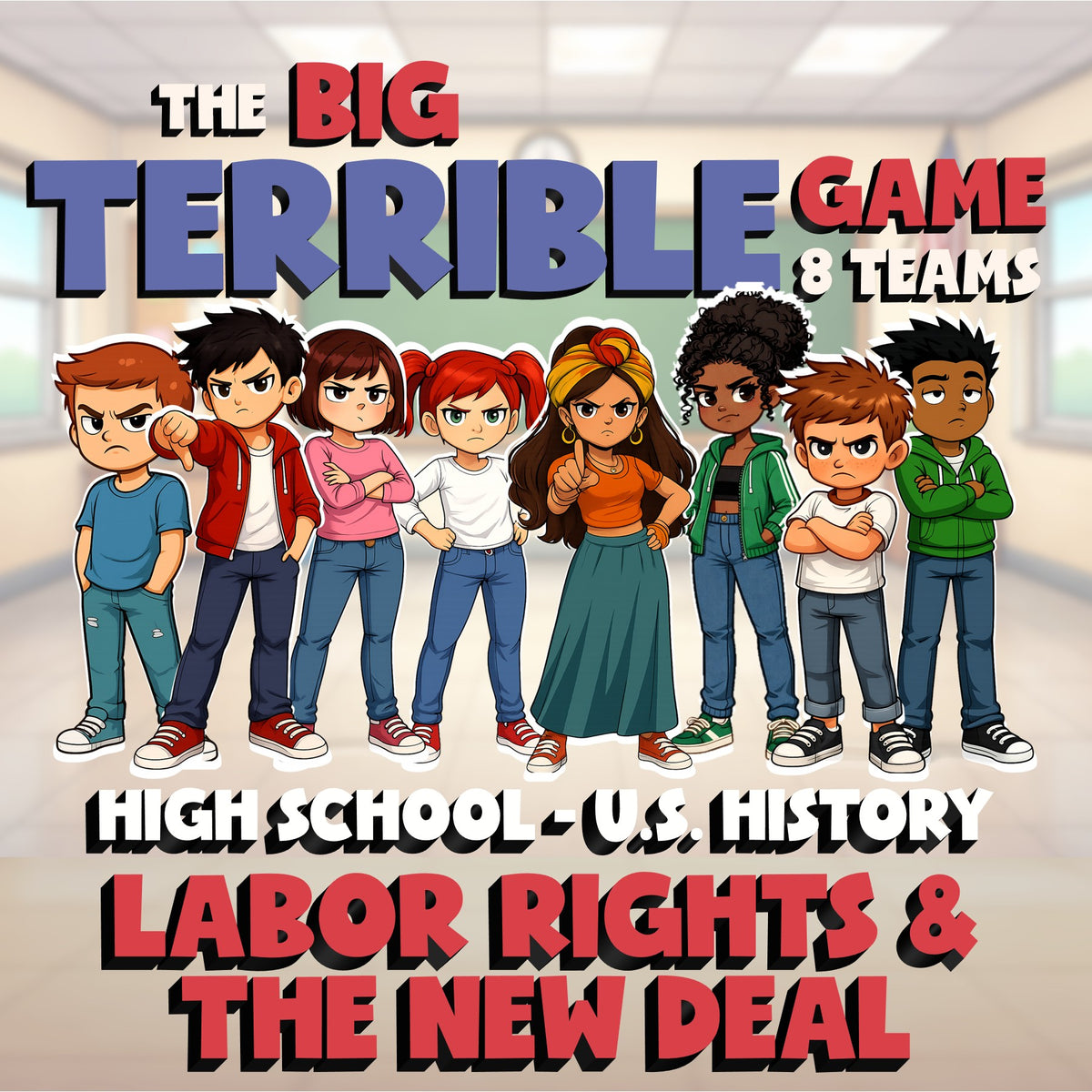 Labor Rights & the New Deal BIG TERRIBLE GAME - No Prep U.S. History Review