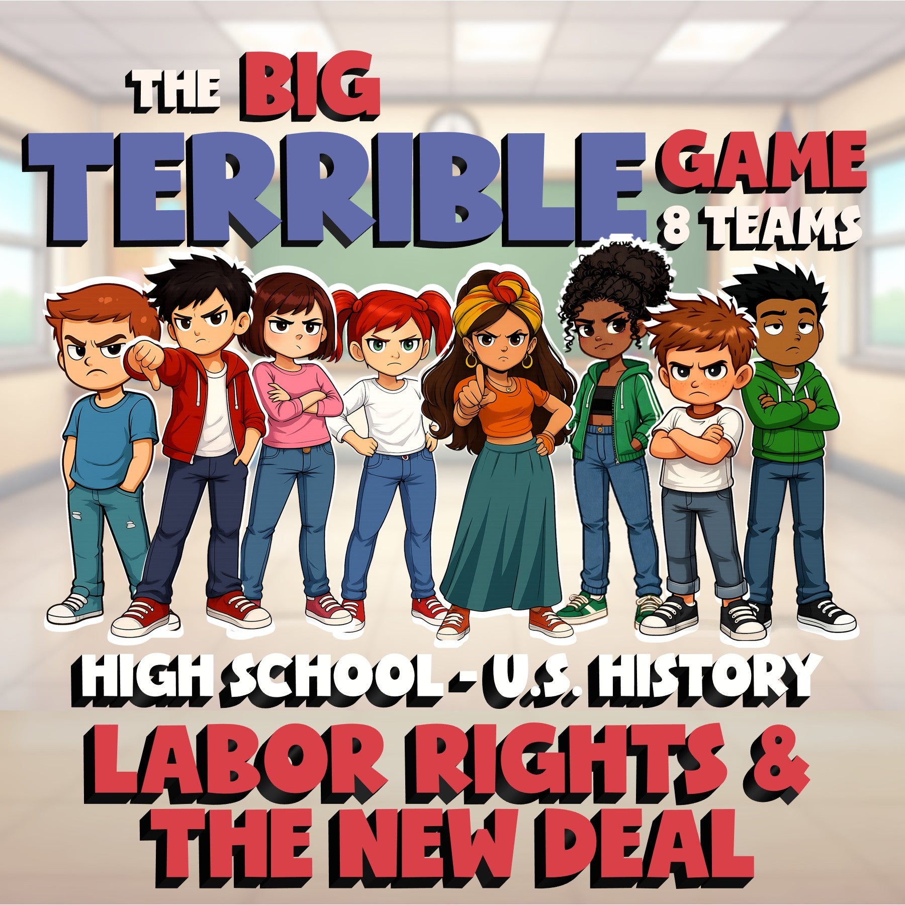 Labor Rights & the New Deal BIG TERRIBLE GAME - No Prep U.S. History Review