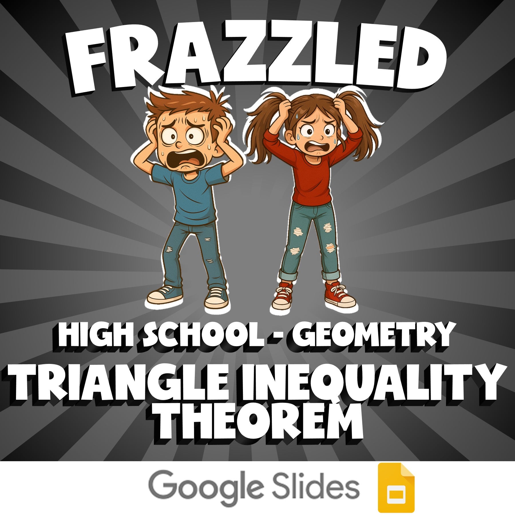 Triangle Inequality Theorem FRAZZLED Math Game - No Prep Geometry Review