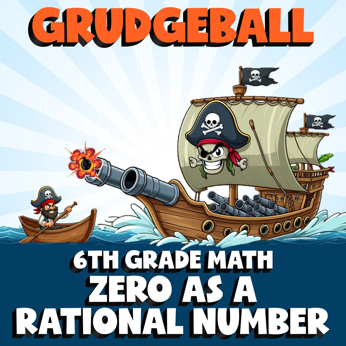 Zero as a Rational Number GRUDGEBALL Math Game - No Prep Grade 6 Review Activity