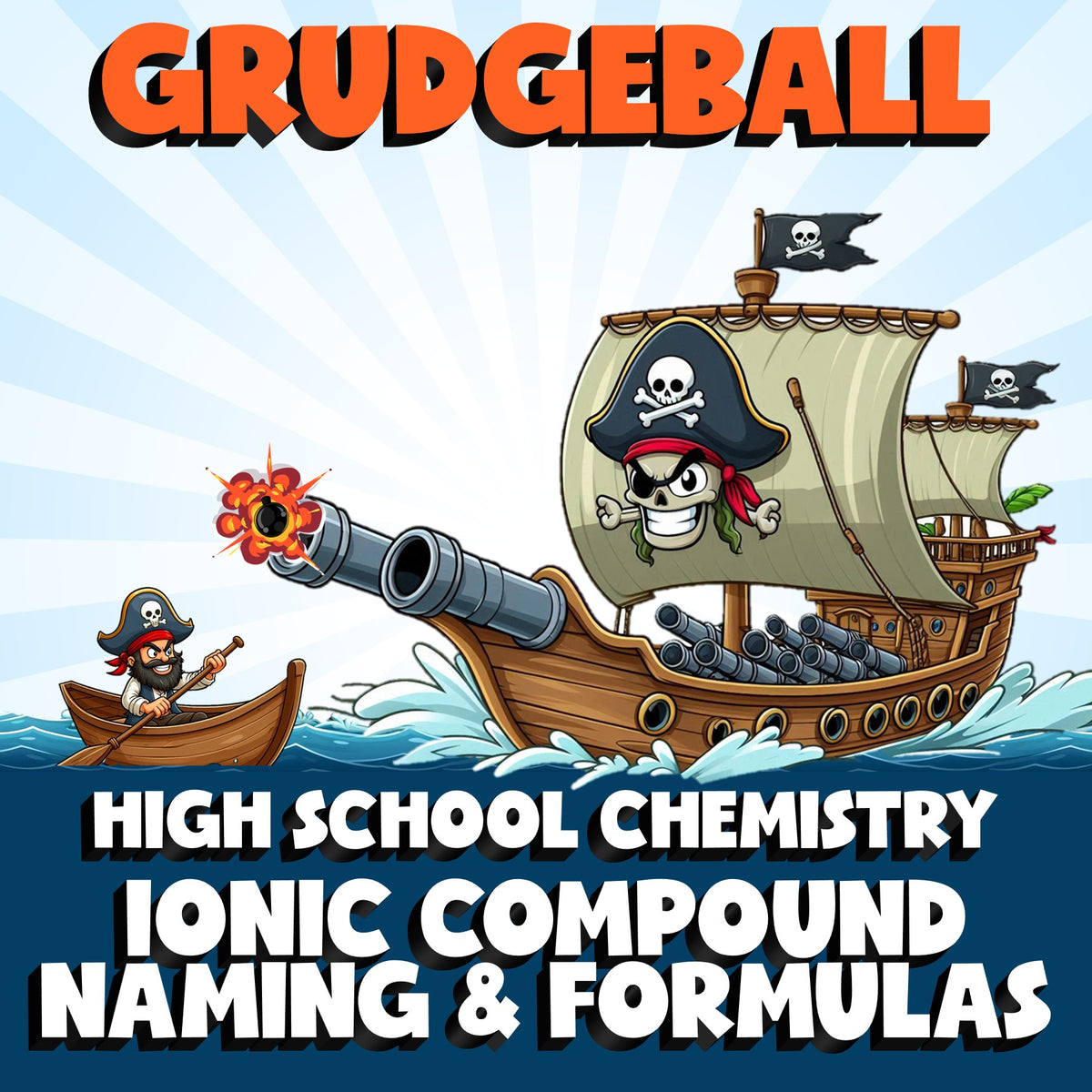 Ionic Compound Naming & Formulas GRUDGEBALL Science Game - No Prep Chemistry