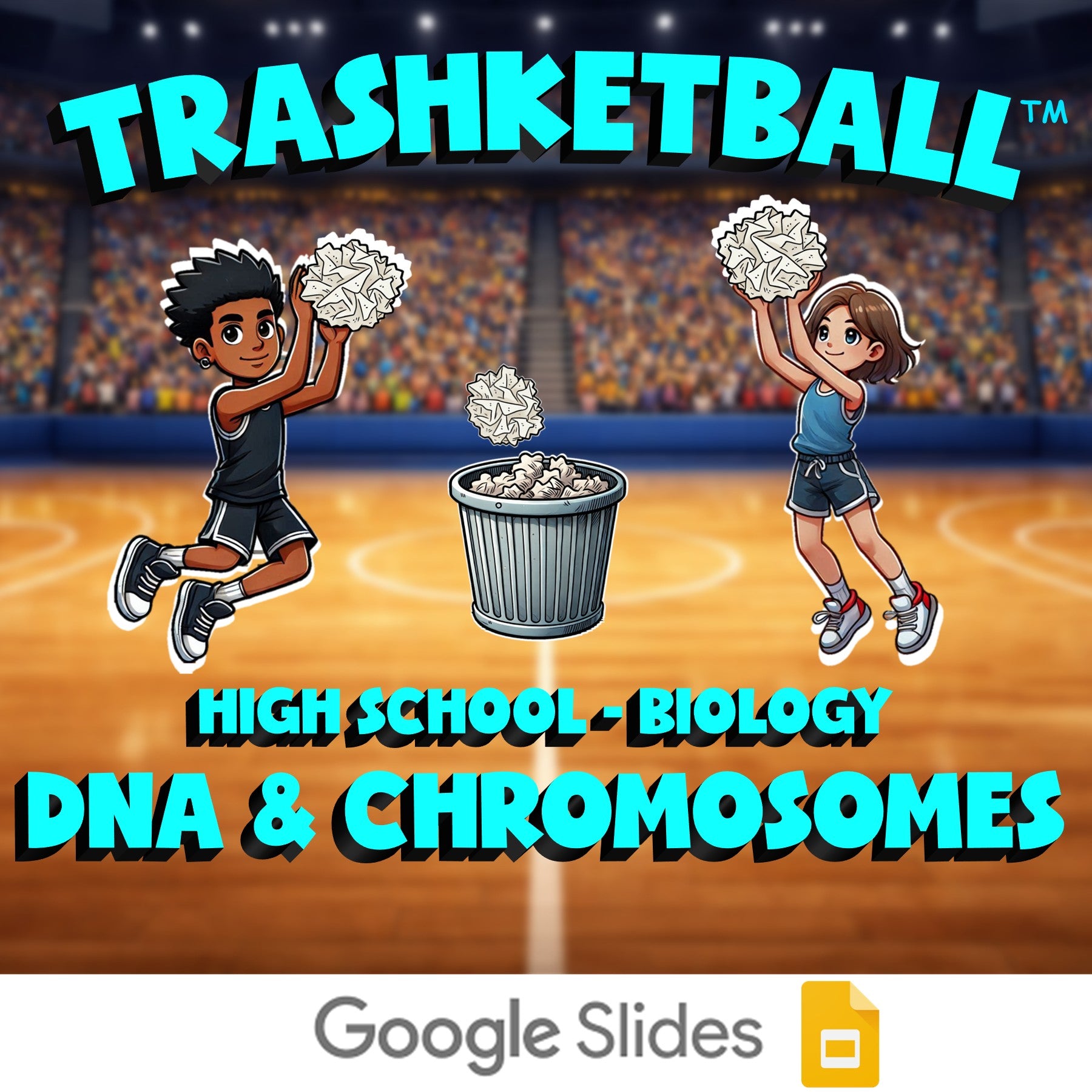 DNA & Chromosomes TRASHKETBALL Science Game - No Prep Biology Review Activity