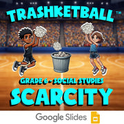 Scarcity TRASHKETBALL Socials Game - No Prep Grade 6 Review Activity