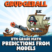 Predictions from Models GRUDGEBALL Math Game - No Prep Grade 8 Review Activity
