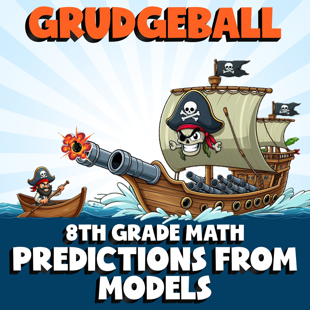 Predictions from Models GRUDGEBALL Math Game - No Prep Grade 8 Review Activity
