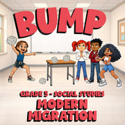 Modern Migration BUMP Socials Game - No Prep Grade 5 Review Activity