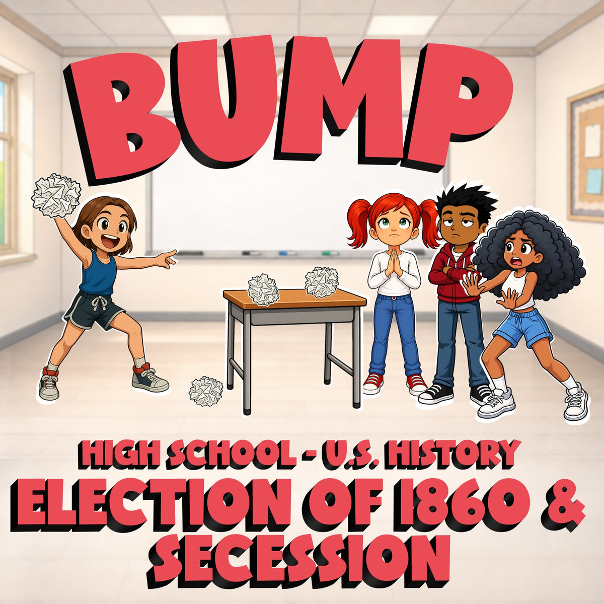 Election of 1860 & Secession BUMP U.S. History Game - No Prep Review Activity