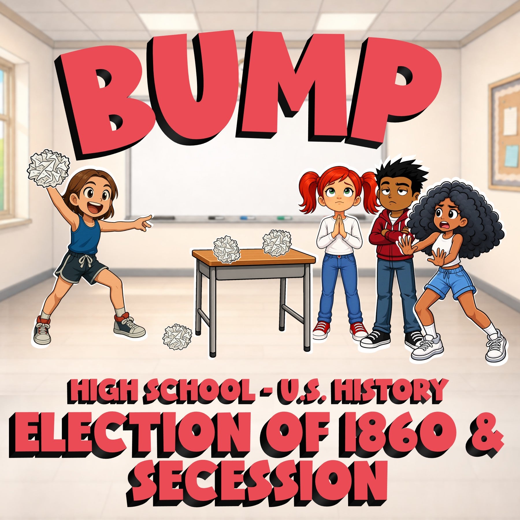 Election of 1860 & Secession BUMP U.S. History Game - No Prep Review Activity