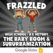 The Baby Boom & Suburbanization FRAZZLED U.S. History Game - No Prep Review