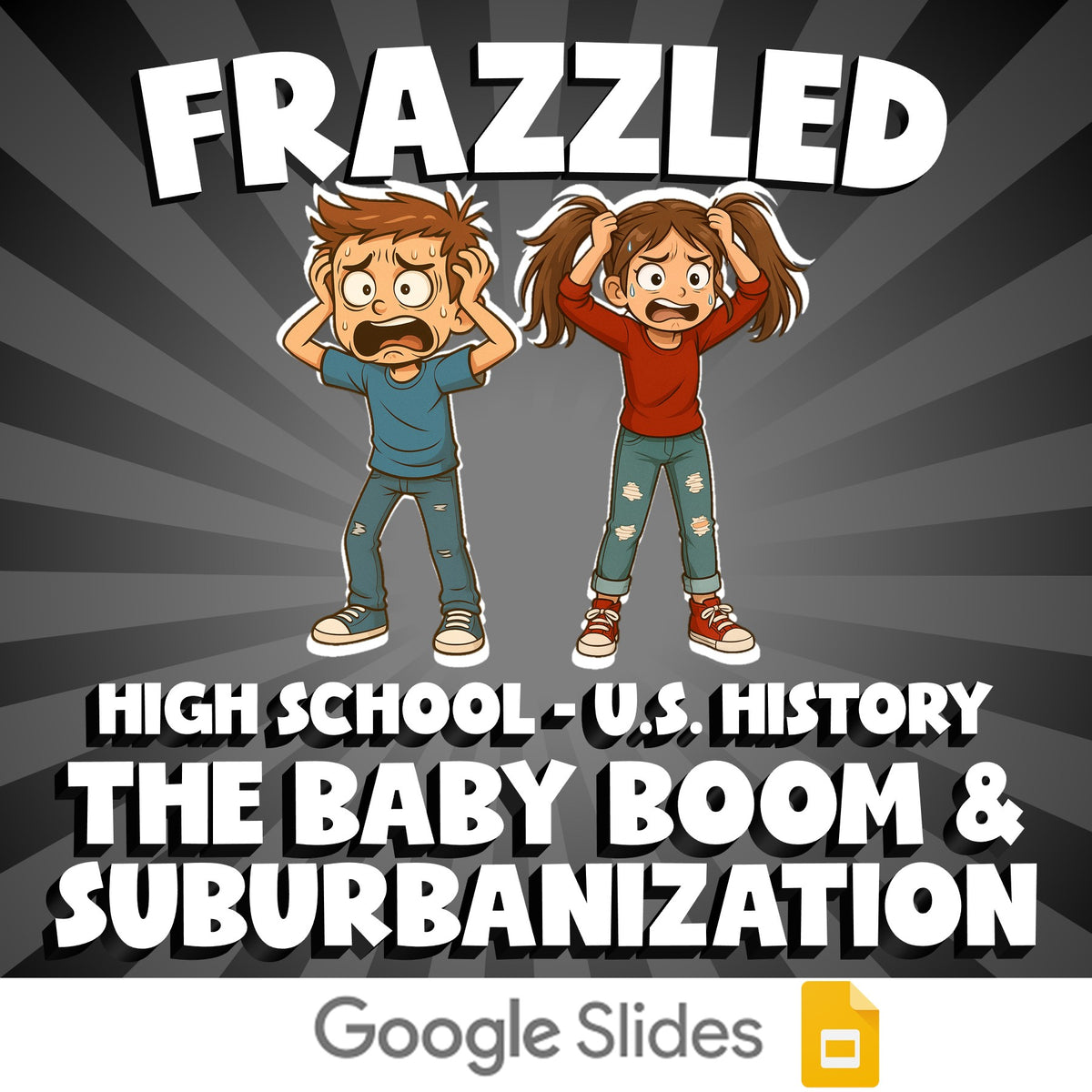 The Baby Boom & Suburbanization FRAZZLED U.S. History Game - No Prep Review