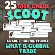 What Is Global Trade SCOOT TASK CARDS Socials Game - No Prep Grade 3 Review