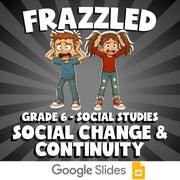 Social Change & Continuity FRAZZLED Socials Game - No Prep Grade 6 Review