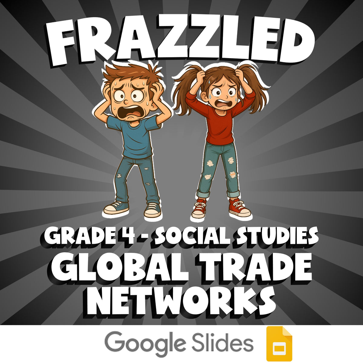 Global Trade Networks FRAZZLED Socials Game - No Prep Grade 4 Review Activity