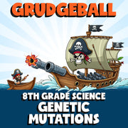 Genetic Mutations GRUDGEBALL Science Game - No Prep Grade 8 Review Activity