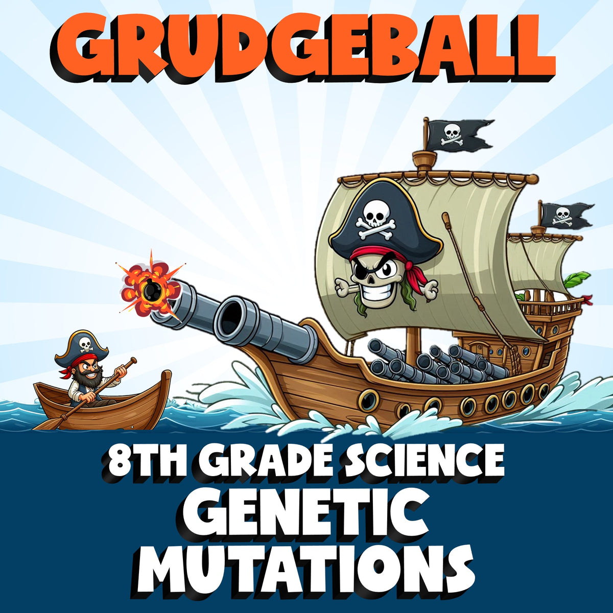 Genetic Mutations GRUDGEBALL Science Game - No Prep Grade 8 Review Activity