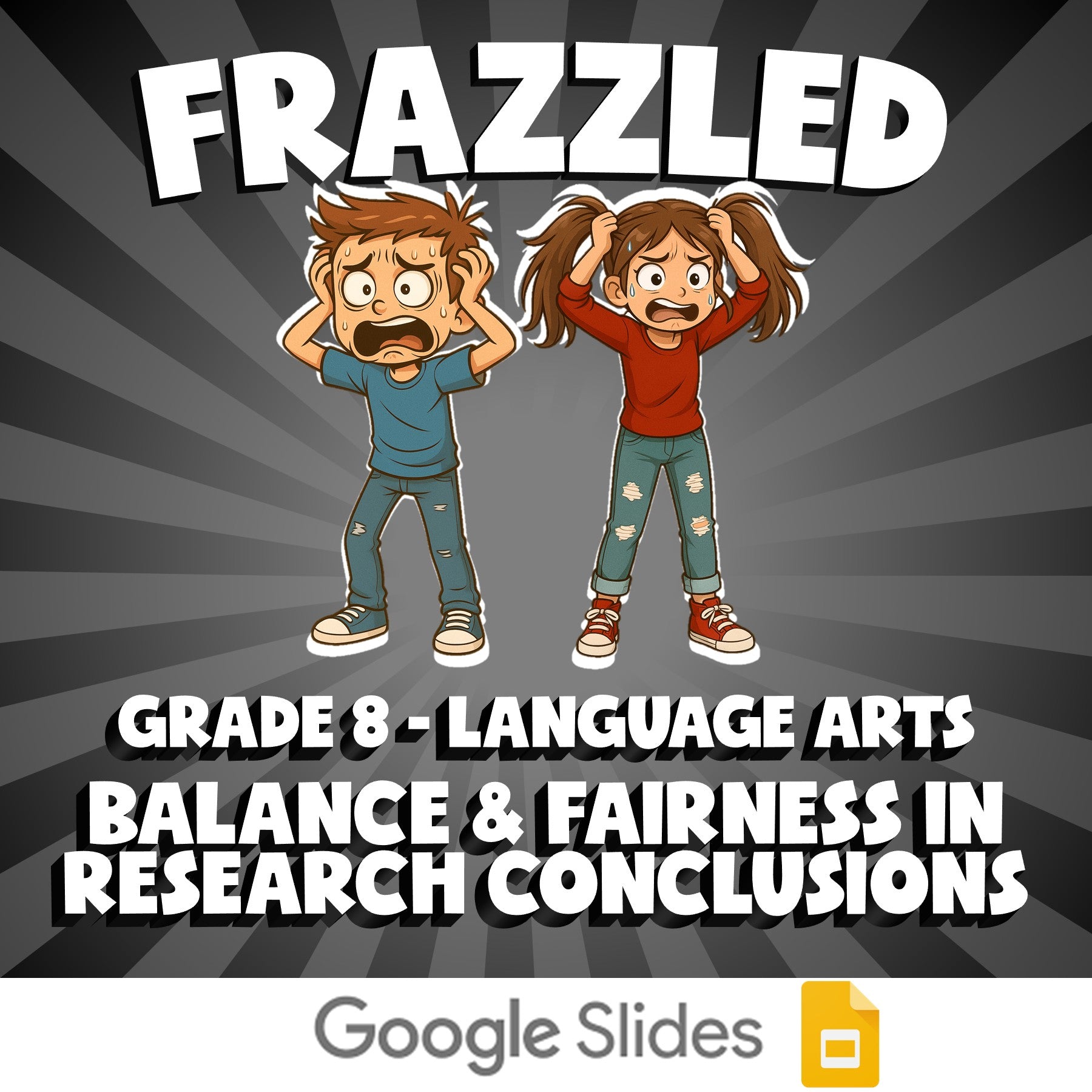 Balance & Fairness in Research Conclusions FRAZZLED ELA Game - No Prep Grade 8