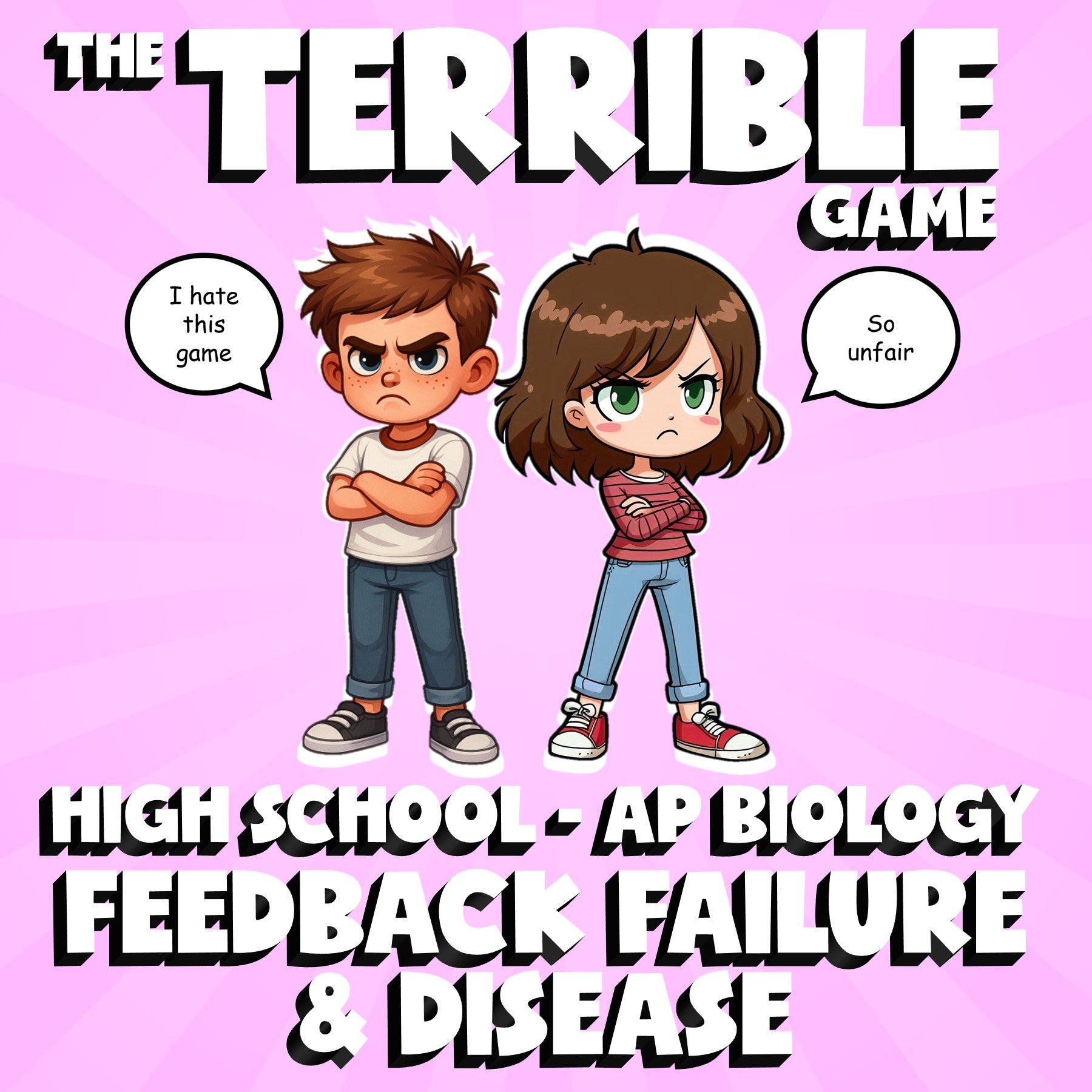 Feedback Failure & Disease THE TERRIBLE GAME - No Prep AP Biology Science Review