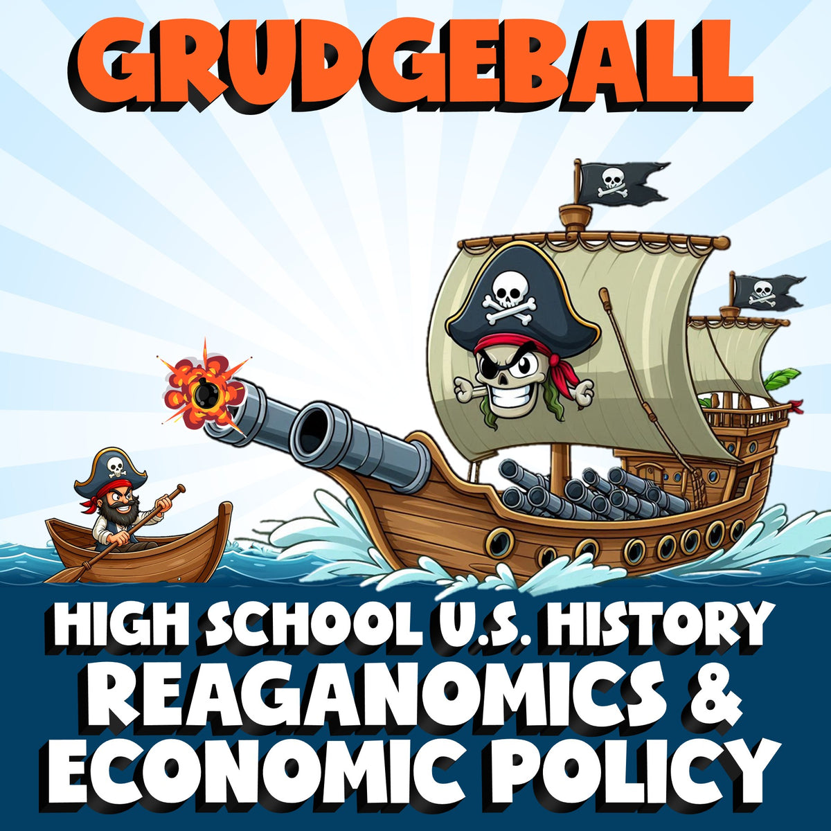 Reaganomics & Economic Policy GRUDGEBALL U.S. History Game - No Prep Review