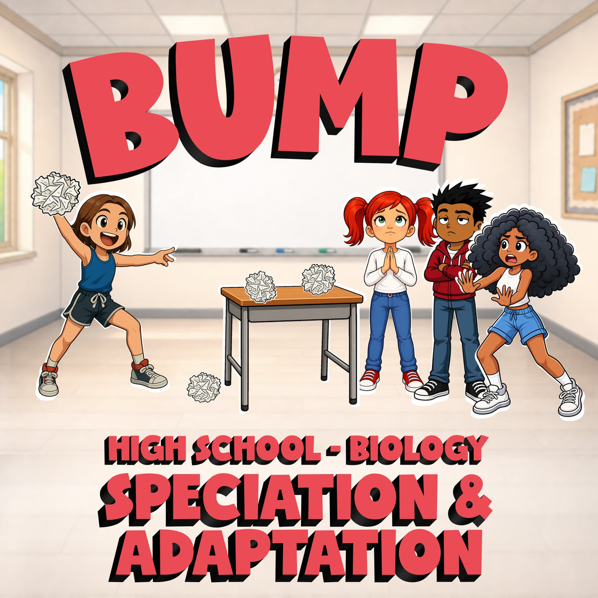 Speciation & Adaptation BUMP Science Game - No Prep Biology Review Activity