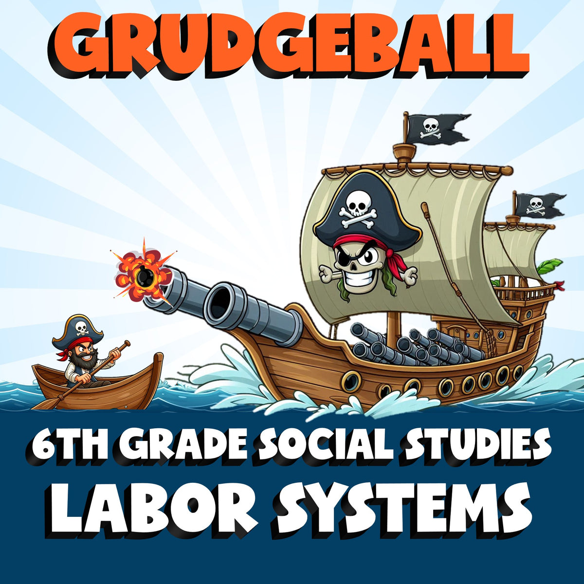 Labor Systems GRUDGEBALL Socials Game - No Prep Grade 6 Review Activity