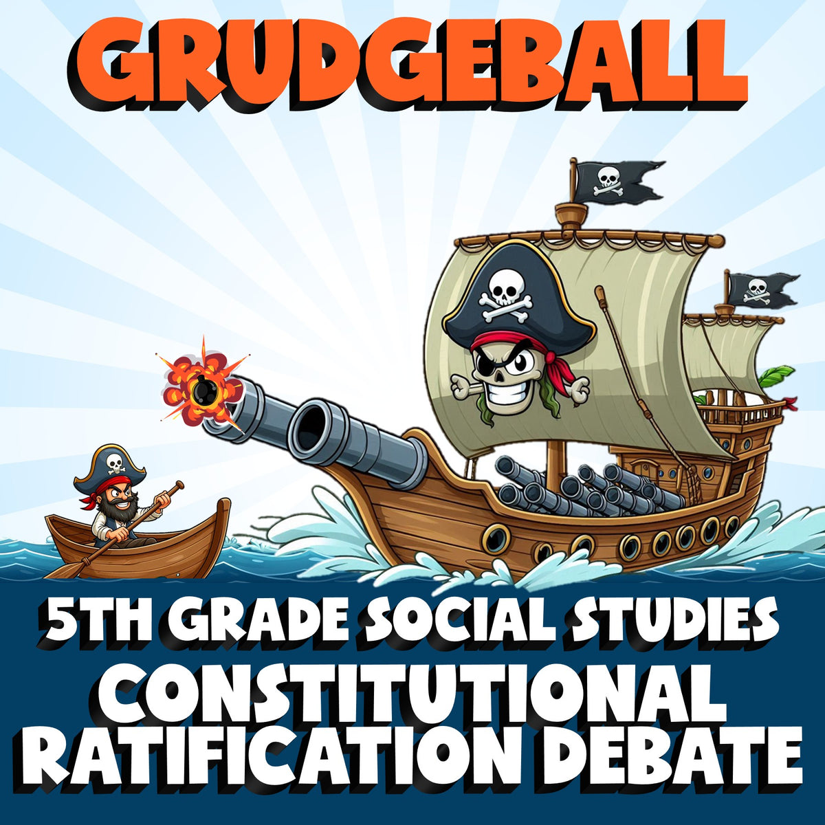 Constitutional Ratification Debate GRUDGEBALL Socials Game - No Prep Grade 5