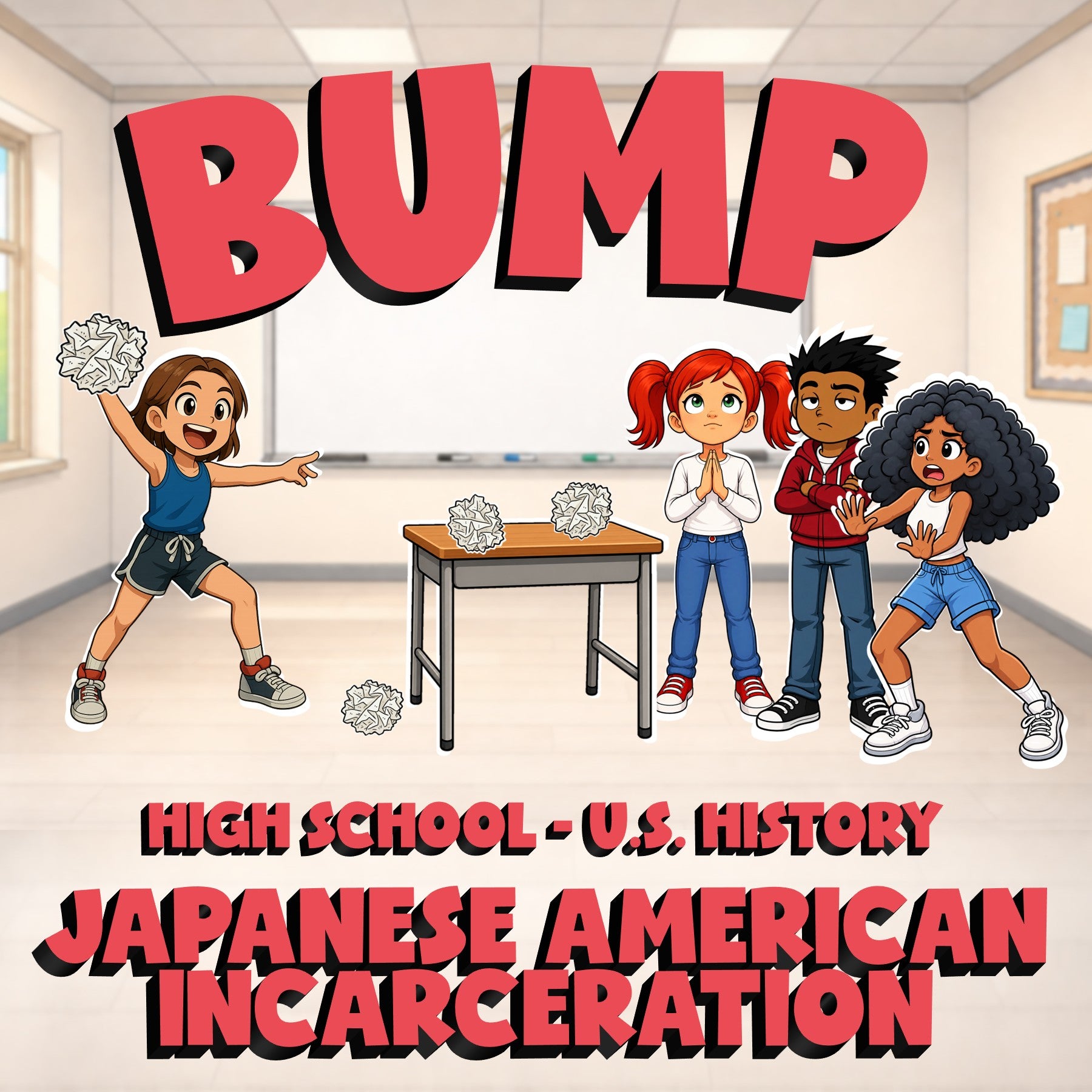 Japanese American Incarceration BUMP U.S. History Game - No Prep Review Activity