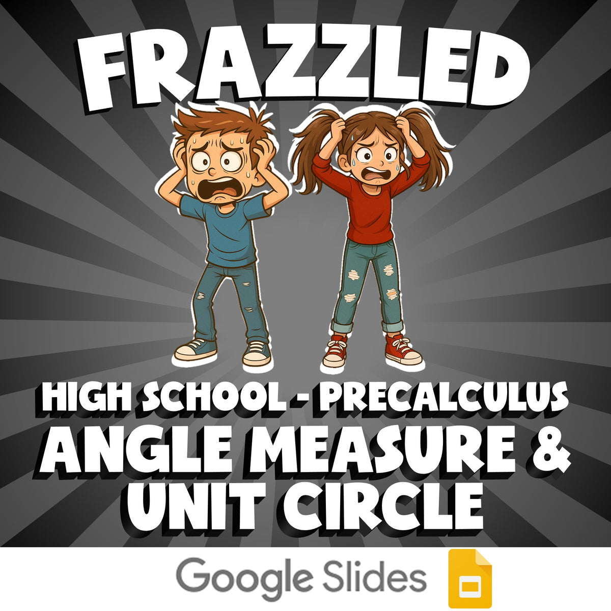 Angle Measure & Unit Circle FRAZZLED Math Game - No Prep PreCalculus Review