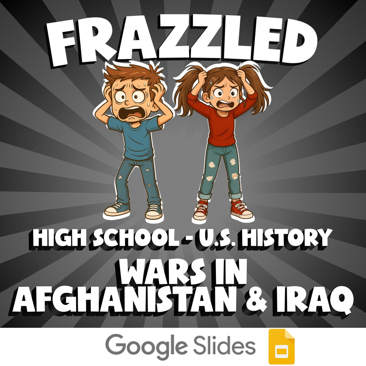 Wars in Afghanistan & Iraq FRAZZLED U.S. History Game - No Prep Review Activity