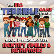 Identify Similes & Metaphors BIG TERRIBLE GAME - No Prep Grade 3 ELA Review