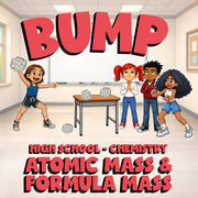 Atomic Mass & Formula Mass BUMP Science Game - No Prep Chemistry Review Activity