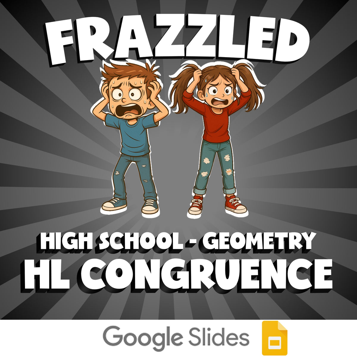 HL Congruence FRAZZLED Math Game - No Prep Geometry Review Activity