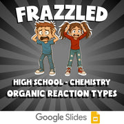 Organic Reaction Types FRAZZLED Science Game - No Prep Chemistry Review Activity