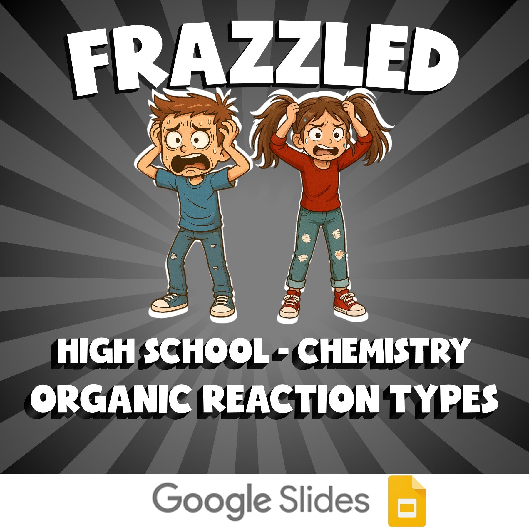 Organic Reaction Types FRAZZLED Science Game - No Prep Chemistry Review Activity