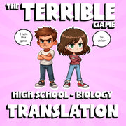 Translation THE TERRIBLE GAME - No Prep Biology Science Review Activity