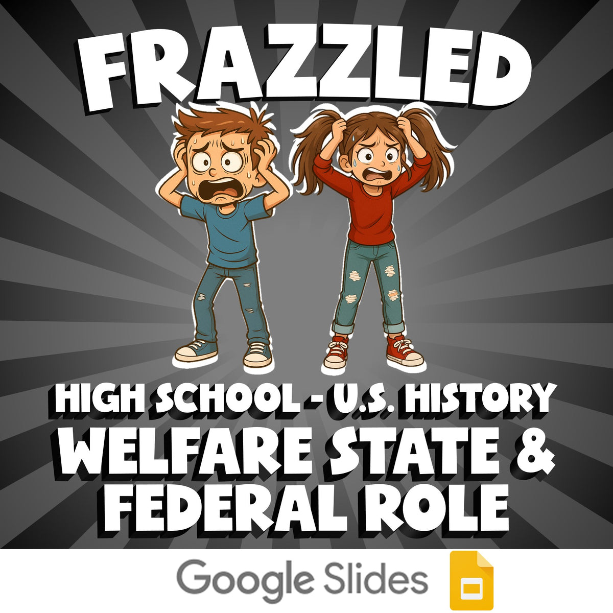 Welfare State & Federal Role FRAZZLED U.S. History Game - No Prep Review