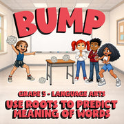 Use Roots to Predict Meaning of Words BUMP ELA Game - No Prep Grade 5 Review