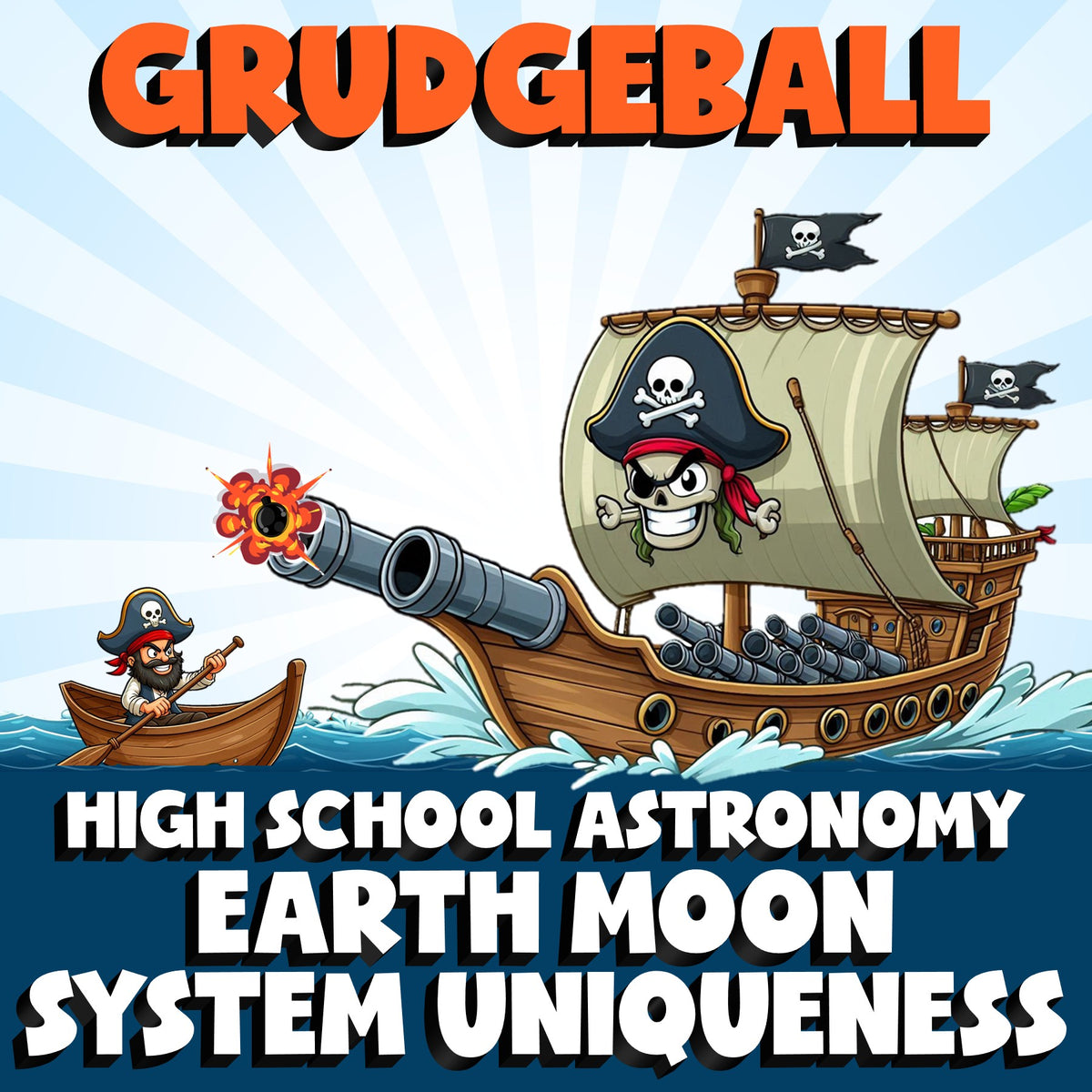 Earth Moon System Uniqueness GRUDGEBALL Science Game - No Prep Astronomy Review