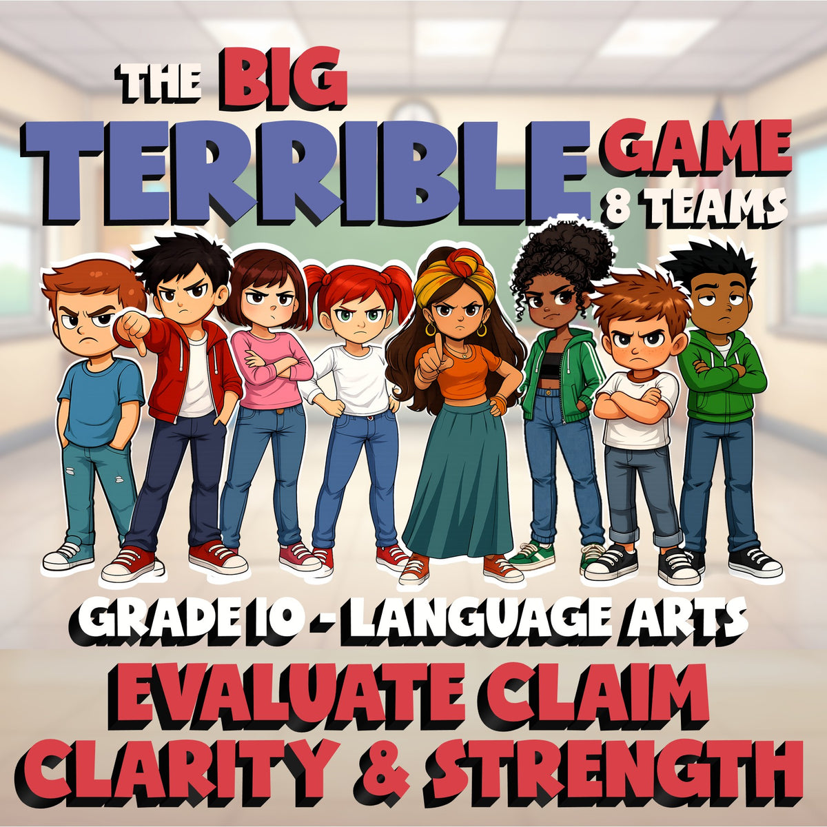 Evaluate Claim Clarity & Strength BIG TERRIBLE GAME - Grade 10 ELA Review