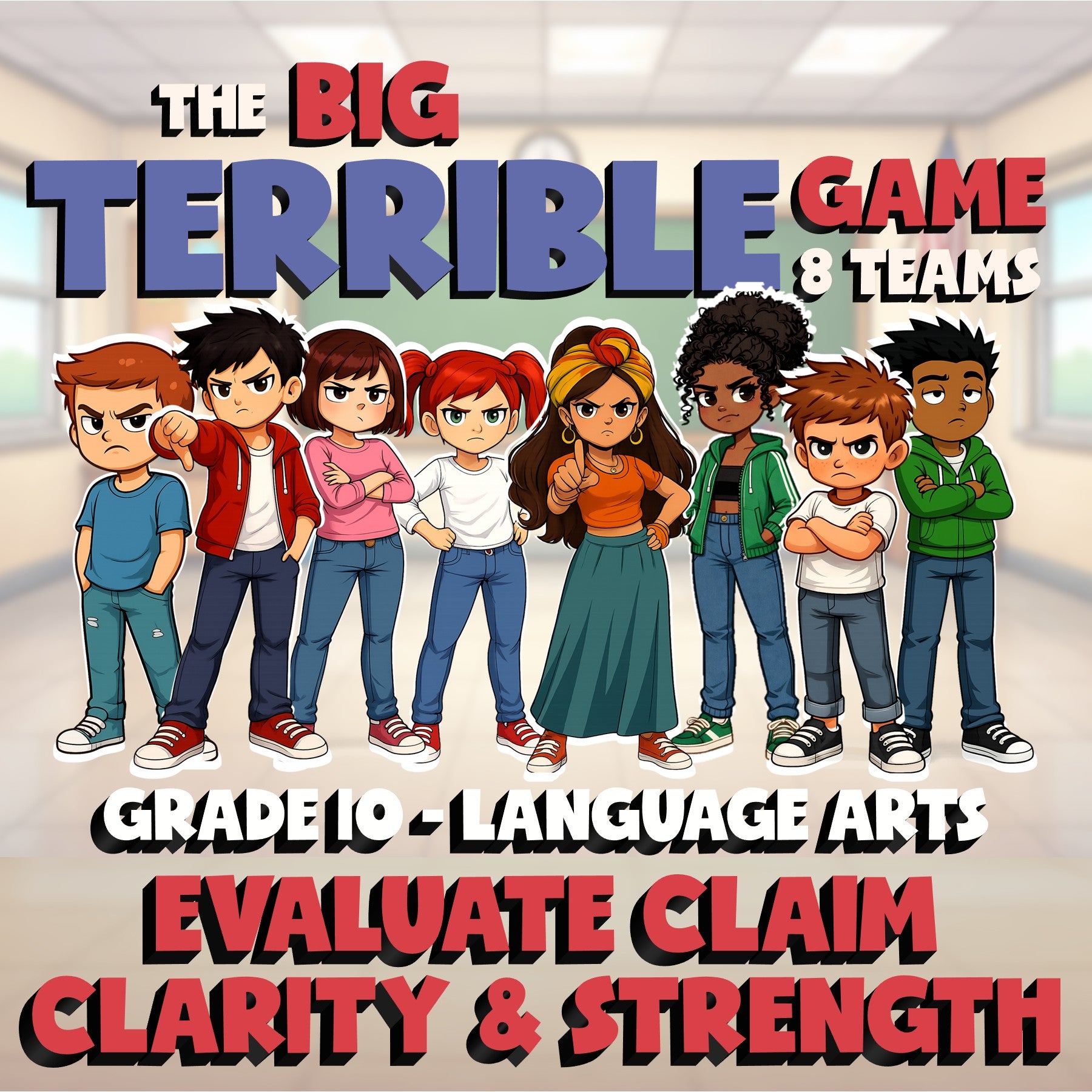 Evaluate Claim Clarity & Strength BIG TERRIBLE GAME - Grade 10 ELA Review